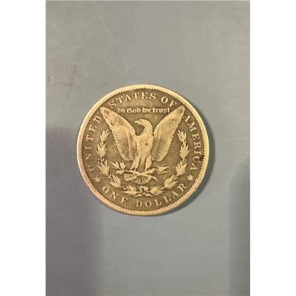 1886 Morgan silver dollar