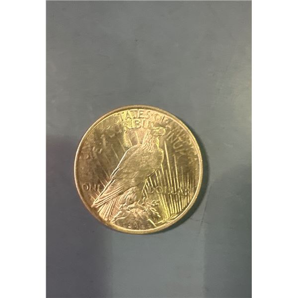 1923 MS 62 silver peace Dollar