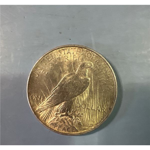 1924 Silver Peace Dollar Coin - Circulated