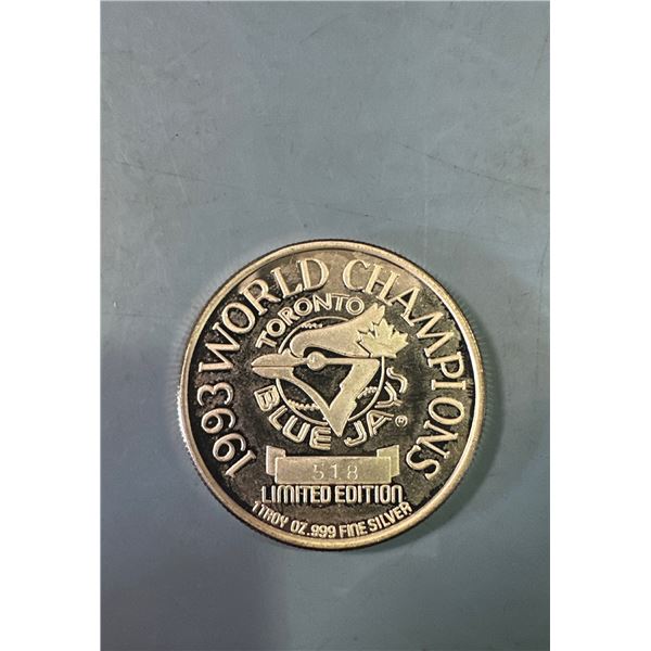 1993 American League Champions Blue Jays 1 oz