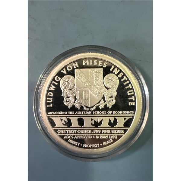 Murray Rothbard 2009 Silver Coin