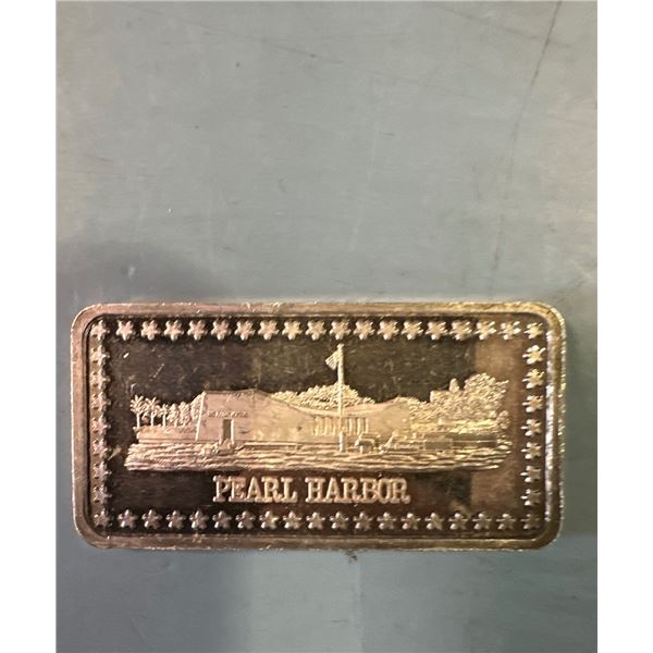 Wonders of America Pearl Harbour 1 Oz Silver Bar
