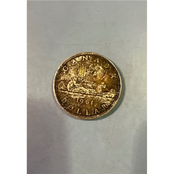 1961 Canadian silver dollar