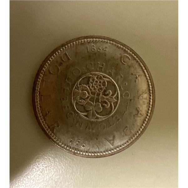 1864-1964 Canadian silver dollar