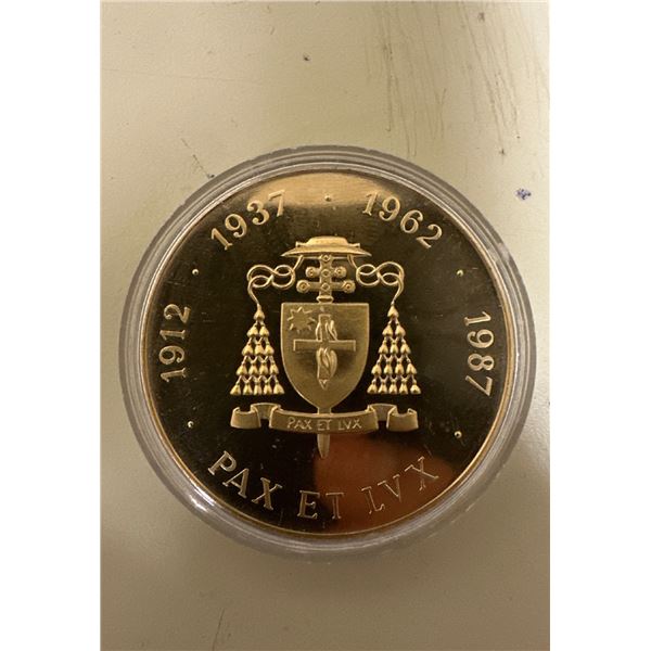 1912, 1937, 1962 , 1987 PAX ET LVX Cardinal Carter