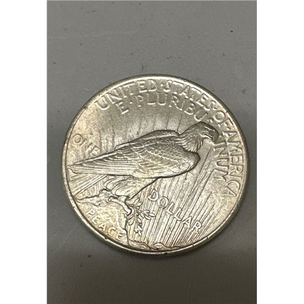 1925 MS 60 + Peace Silver Dollar