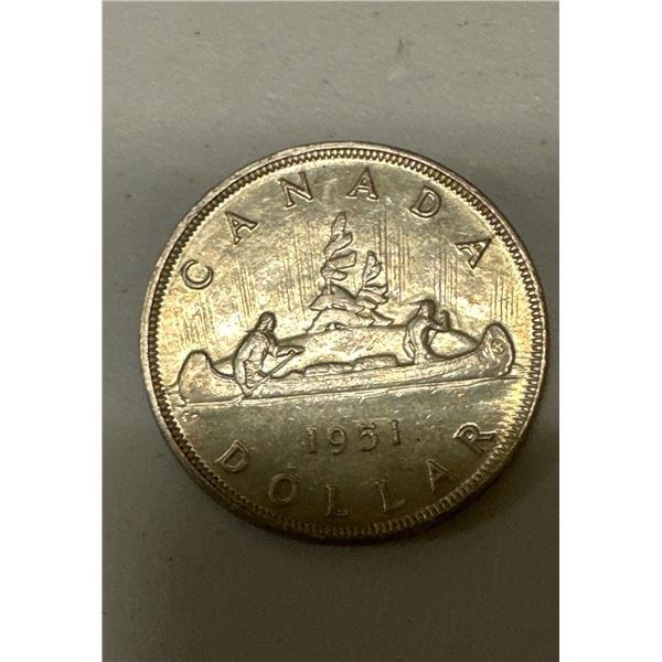 1951 Canadian Silver Dollar