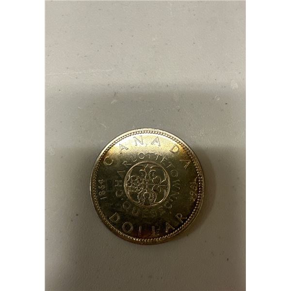 1864-1964 Charlottetown Canadian silver dollar