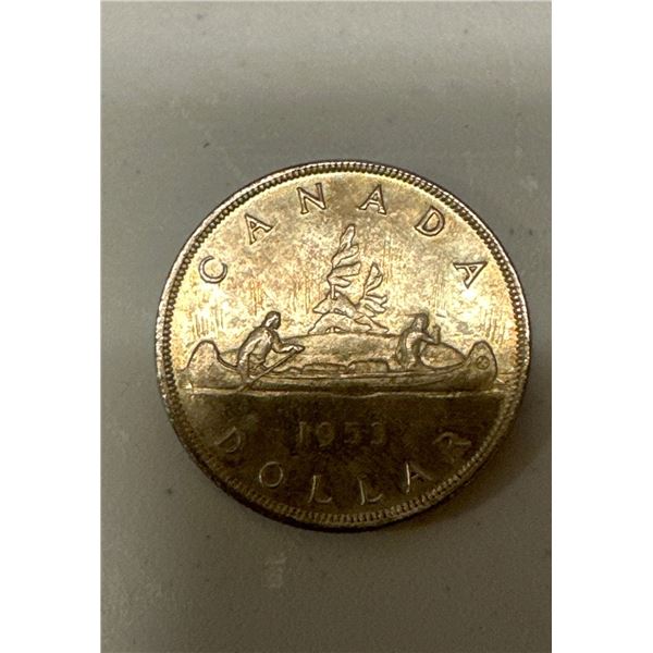1953 Canadian Silver Dollar