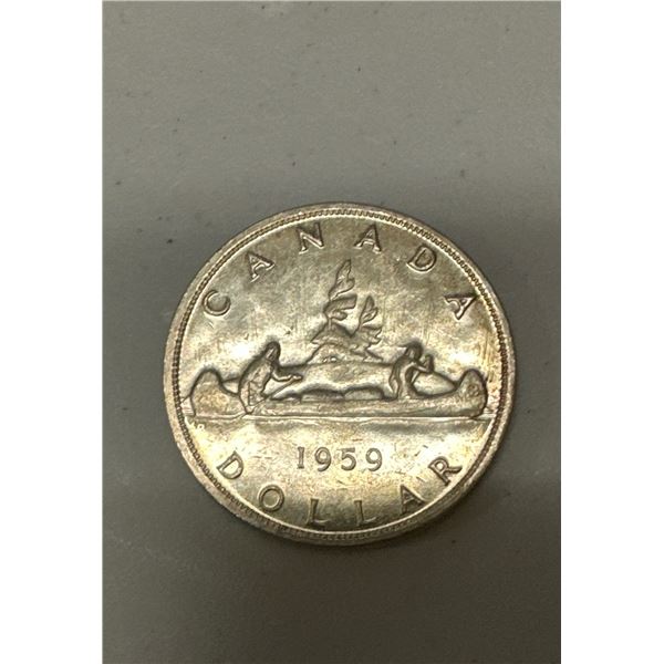1959 Canadian Silver Dollar