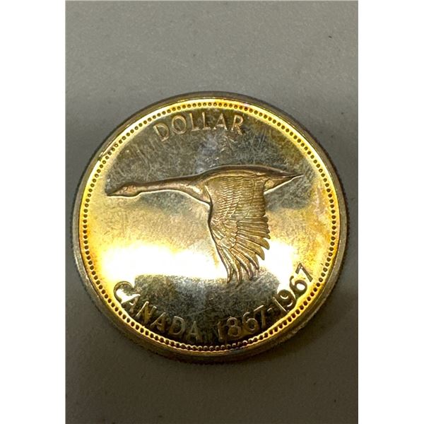 1867-1967 Canadian silver dollar