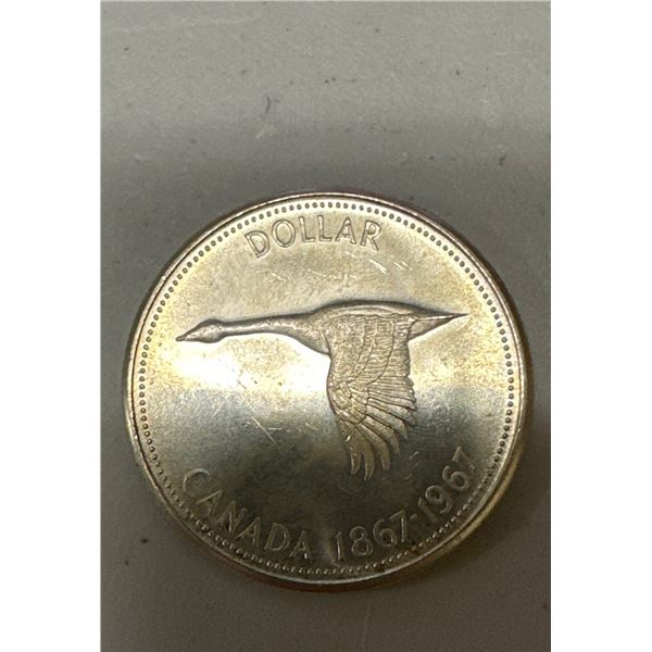 1867-1967 Canadian silver dollar