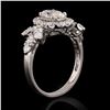Image 2 : 1.05 ctw CENTER Diamond 18K White Gold Ring (2.03 ctw Diamonds)