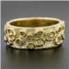 Image 2 : Schluep Handmade Solid 18k Yellow Gold 9.1mm Textured Eternity Wide Band Ring
