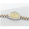 Image 4 : Rolex Ladies Quickset 18K Two Tone Champagne Index Yellow Gold Diamond Bezel Wri