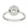 Image 8 : Platinum 1.65 ctw E Flawless GIA Round Diamond LOW PROFILE Halo Engagement Ring