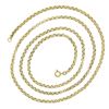 Image 3 : Vintage European 8k Yellow Gold 29.5" Interlocking Rolo Link Chain Necklace