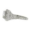 Image 7 : Antique Classic Art Deco Platinum 1.64 ctw GIA Old Diamond Pyramid Engagement Ri
