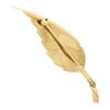 Image 3 : Tiffany & Co. 14K Yellow Gold Detailed Flared Textured Curved Leaf Pin Brooch