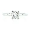 Image 1 : NEW Platinum GIA Certified 1.11 ctw Radiant Cut Diamond Solitaire Engagement Rin