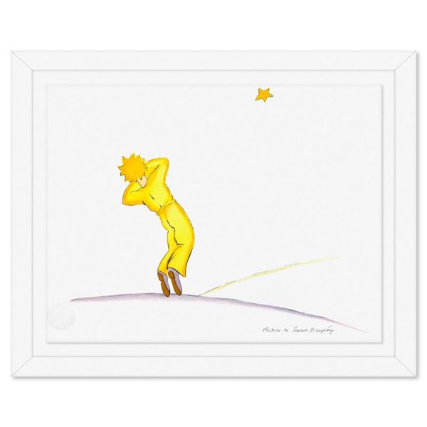 The Little Prince Falling Asleep by Antoine de Saint-Exupery (1900-1944)