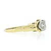 Image 5 : Vintage 14K TT Gold 0.45 ctw Round Brilliant Diamond 3-Stone Polished Band Ring