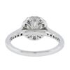 Image 3 : New 14k White Gold 1.59 ctw GIA Round Diamond w/ Halo Classic Engagement Ring