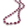 Image 1 : 21.73 ctw BURMESE Ruby and 5.39 ctw Diamond Platinum Necklace (GIA CERTIFIED)