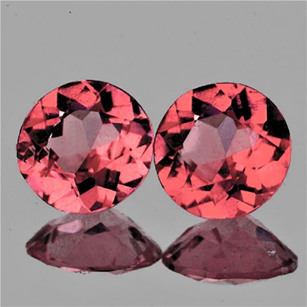 Natural Brilliant Padparadscha Tourmaline Pair { VVS }