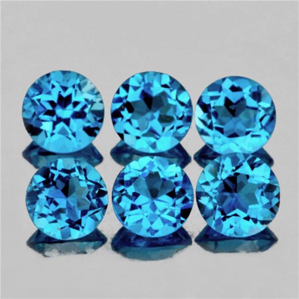 Natural Swiss Blue Topaz {Flawless-VVS1}