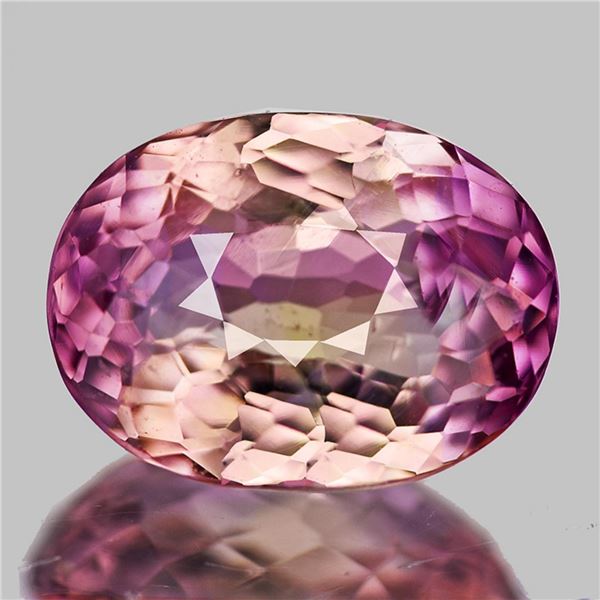 Natural Rare Bi Color Padparadscha Pink Tourmaline-VVS