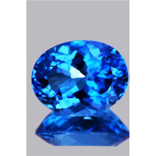 Natural Brazil Swiss Blue Topaz  {Flawless-VVS1}
