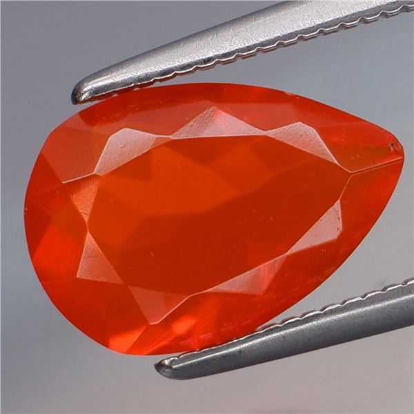 Natural Pear Shape Orange Mexican Opal  11 MM