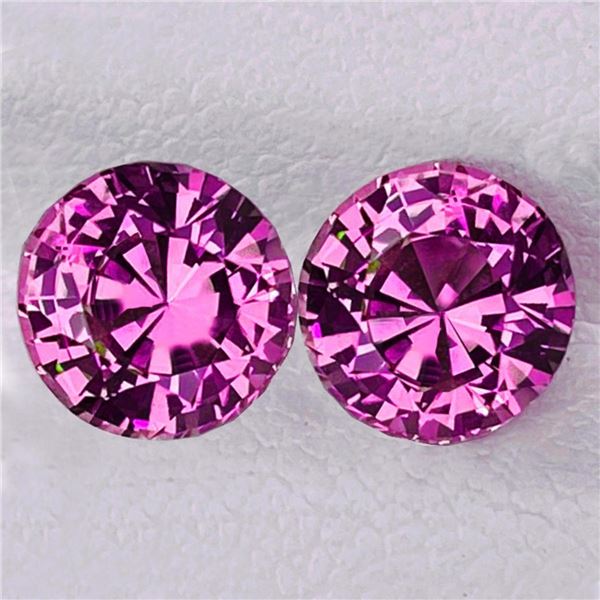 Natural Redish/Pink Sapphire Pair {Flawless-VVS}