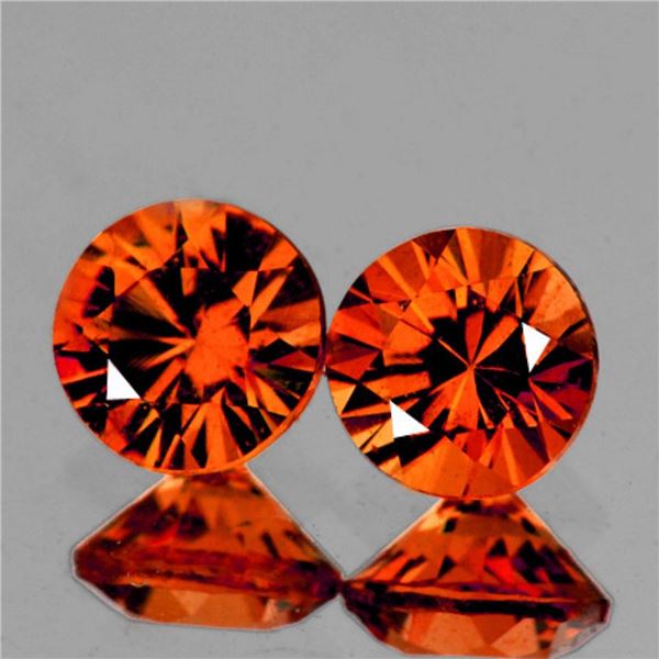 Natural  Orange Mahenge Spinel Pair{Flawless-VVS}