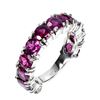 Image 1 : Natural Rhodolite Garnet Ring
