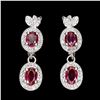 Image 1 : Natural Red Ruby Earrings
