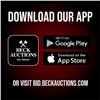 Image 1 : Get the Beck Auctions Bidding App Today!