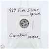 Image 1 : #3572- CANADIAN .999 FINE SILVER 1 GRAM TOKEN