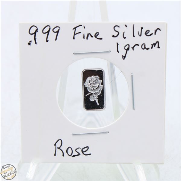 #3578- CANADIAN .999 FINE SILVER 1 GRAM TOKEN