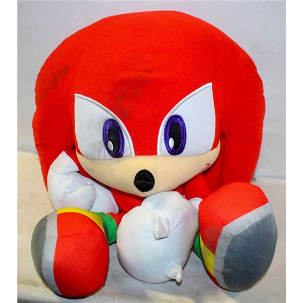 LARGE 24" SONIC THE HEDGEHOG KNUCKLES SEGA RED