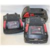 Image 1 : 3 MILWAUKEE BATTERIES 18V