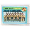 Image 1 : 1979 O-PEE-CHEE VANCOUVER CANUCKS TEAM CARD
