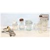 Image 1 : ANTIQUE GLASS JARS + ANTIQUE CUTLERY (ONE