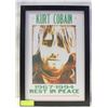 Image 1 : FRAMED KURT COBAIN REST IN PEACE