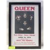 Image 1 : FRAMED QUEEN POSTER PRINT