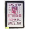 Image 1 : FRAMED JANIS JOPLIN POSTER PRINT
