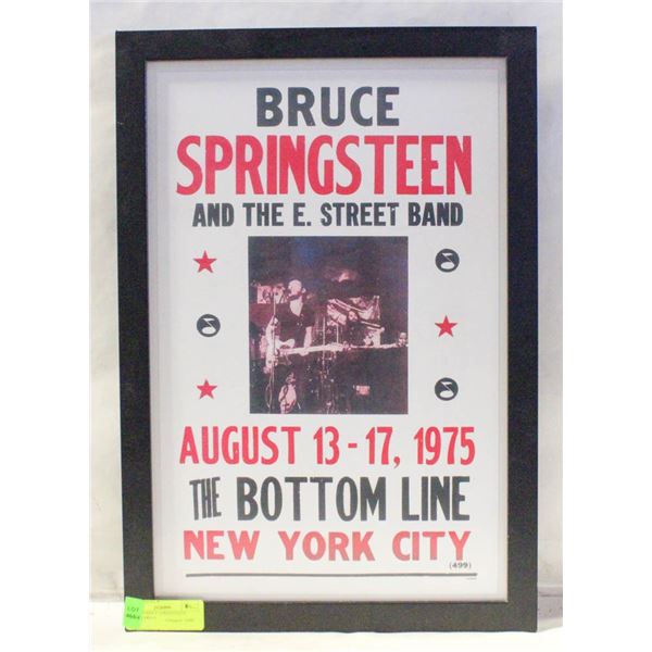 FRAMED BRICE SPRINGSTEEN POSTER PRINT