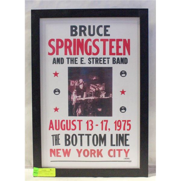 FRAMED BRICE SPRINGSTEEN POSTER PRINT