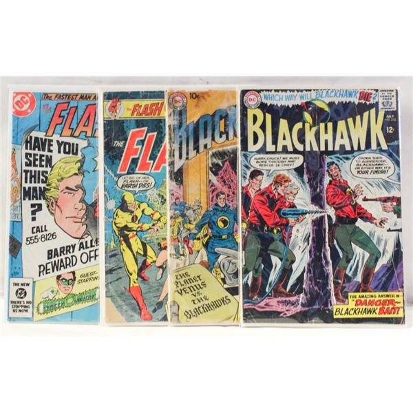 DC COMICS 10 AND 12 CENT BLCAKHAWK COMICS